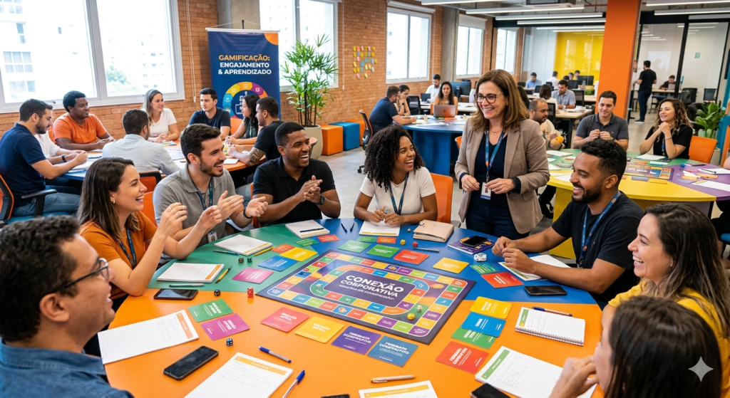 Cenário de uma gamificação baseada em gestão de riscos sociais para melhorar a comunicação e conexão dentro da empresa
